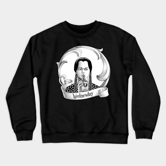 wednesday addams Crewneck Sweatshirt by jimmy's